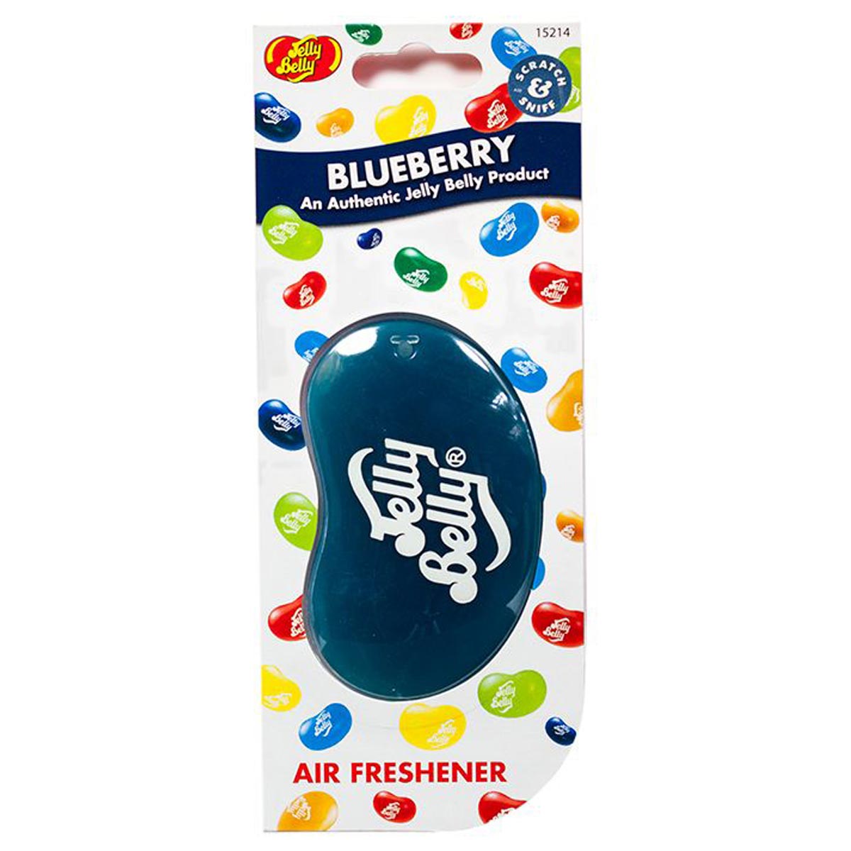 Jelly Belly 3D Air Freshener Gel Hanging Car & Home - Blueberry