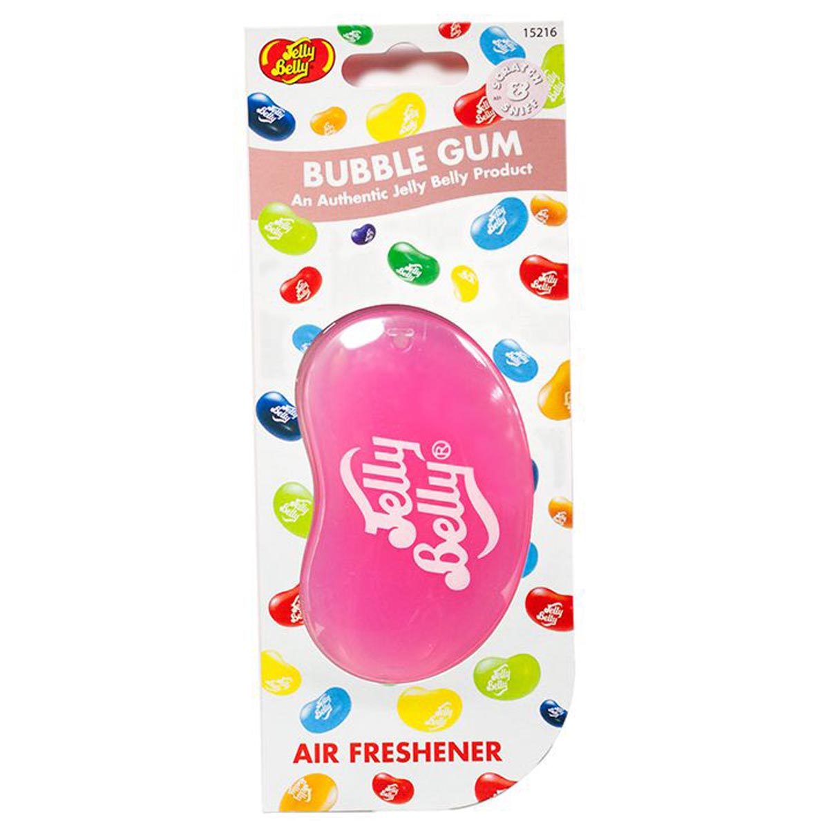 Jelly Belly 3D Air Freshener Gel Hanging Car & Home - Bubblegum