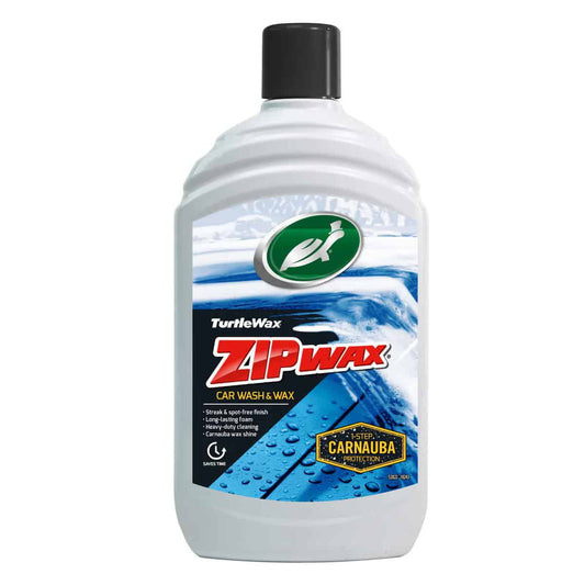 Turtle Wax Zip Wax Concentrated Car Wash Shampoo with Carnauba Wax - 500ml
