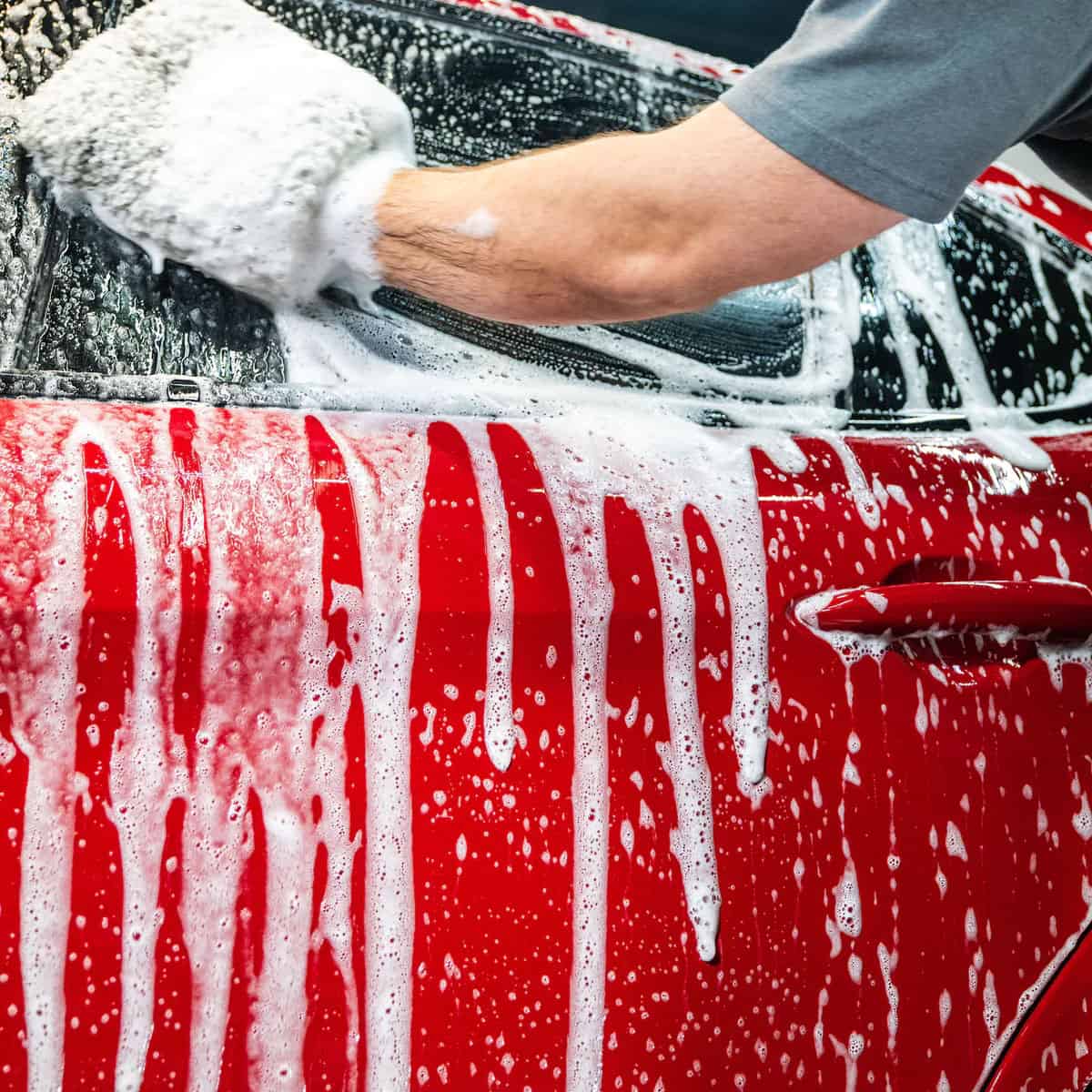 Turtle Wax Zip Wax Concentrated Car Wash Shampoo with Carnauba Wax - 500ml - in action