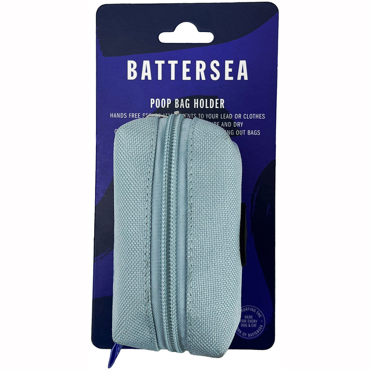 The Battersea Poop Bag Holder: Lightweight & portable, elevate your strolls with the convenience of the Battersea Poop Bag HolderPackaging