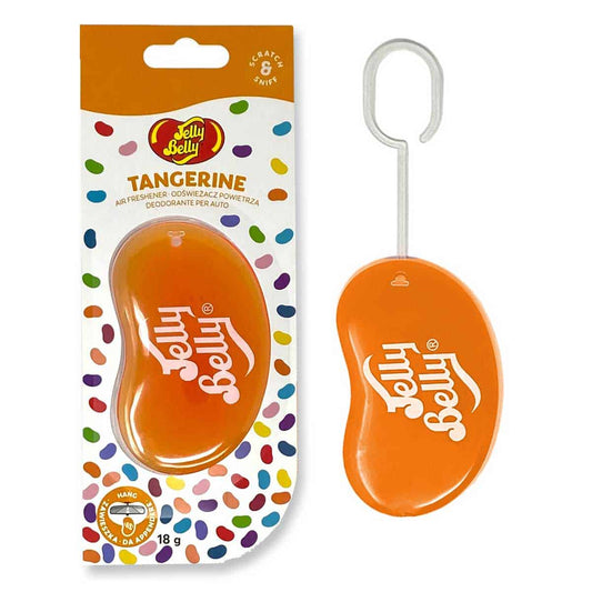 The Jelly Belly 3D Gel hanging car & home air freshener is known for its superior scent strength. It packs a punch when it comes to fragrance, ensuring that your car journey or home is always a delightful sensory experience. With its vibrant tangerine scent, you'll be greeted by a refreshing burst of citrus every time you step into your car or walk through the door.