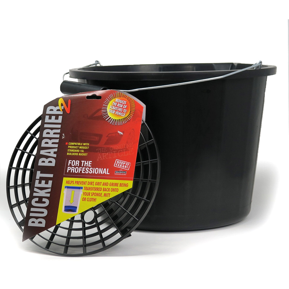 Car Wash Bucket with Grit Guard 15 Litres