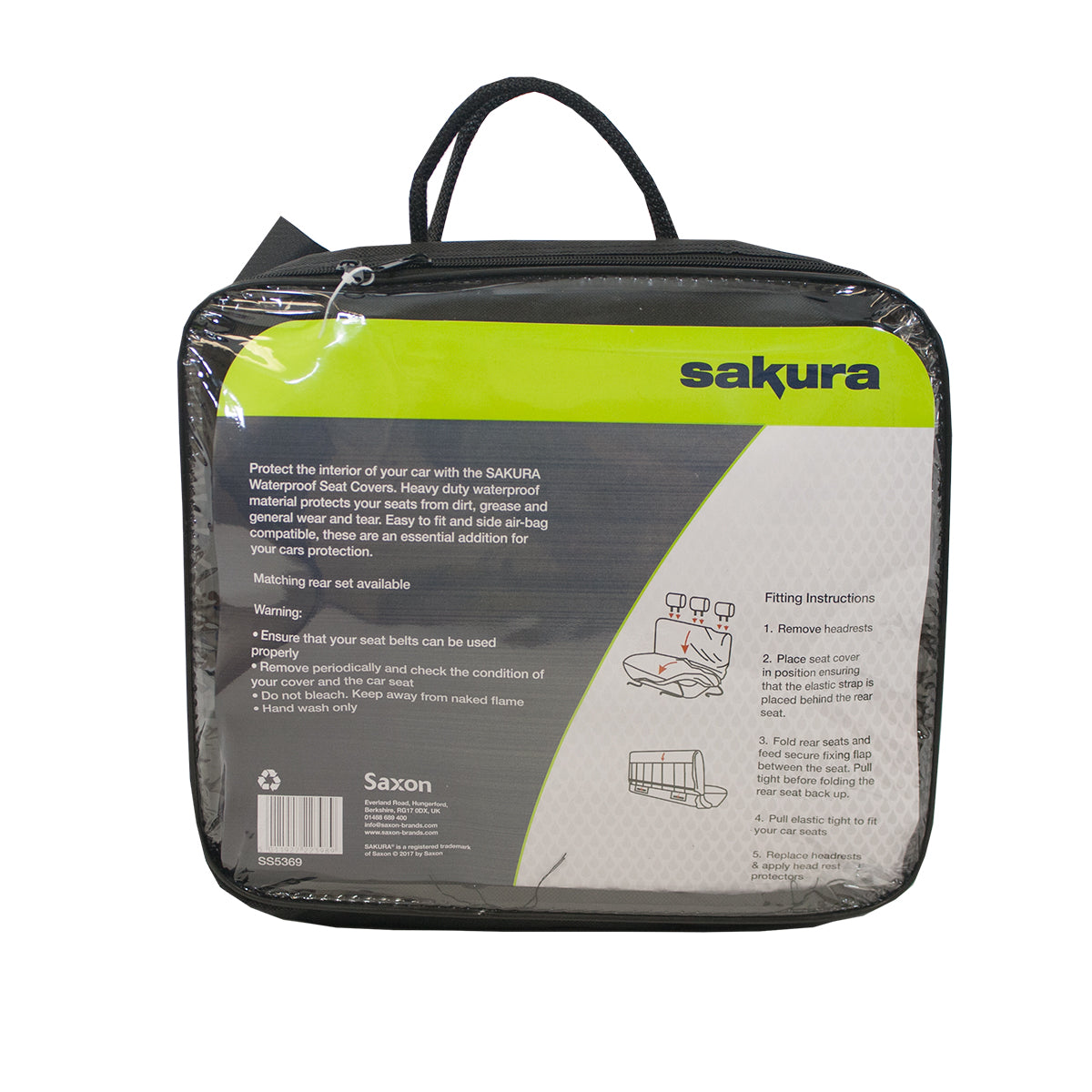 Sakura Waterproof Seat Covers Durable Rear