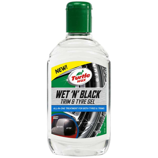 Turtle Wax Wet &amp; Black Tyre &amp; Trim Gel - 300ml