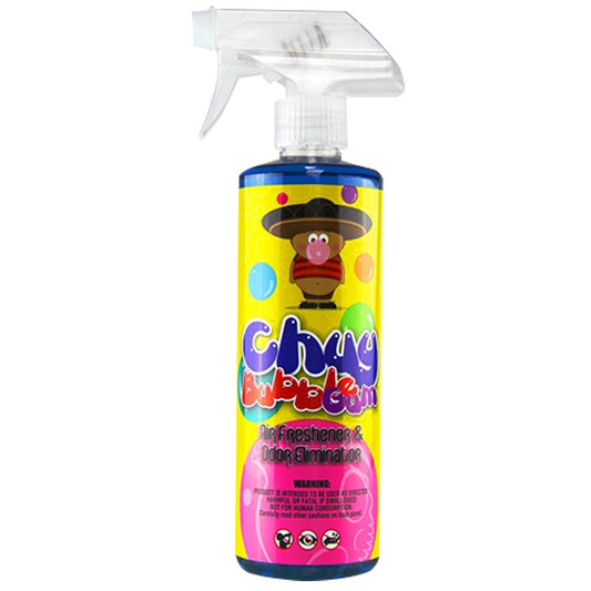 A fresh new Car Scent: Chemical Guys Chuy Bubble Gum Air Freshener - 16oz Bottle