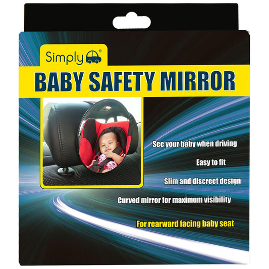 Simply Circular Baby Safety Mirror - Black