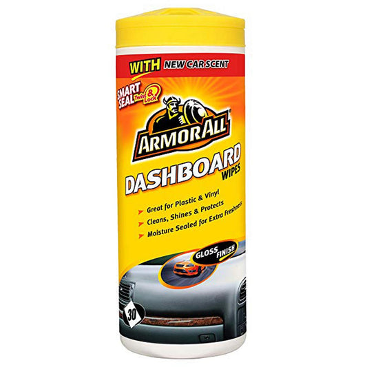 Armor All Gloss Finish Protectant Dashboard Wipes 30 Pack - White