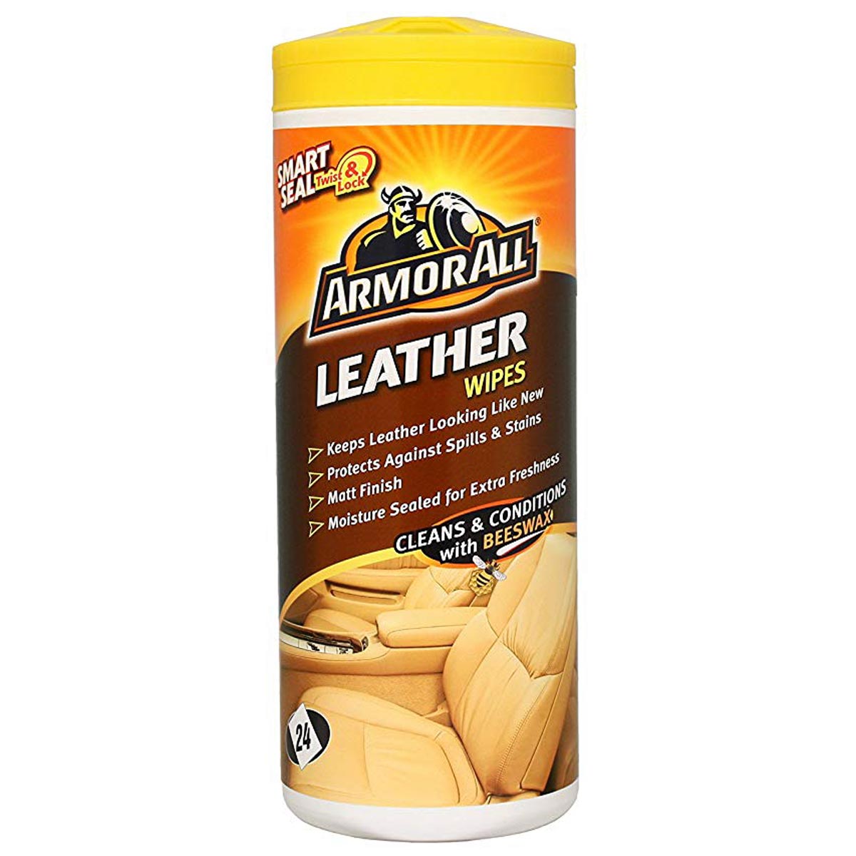Armor All Leather Wipes - 24 Wipes Pack