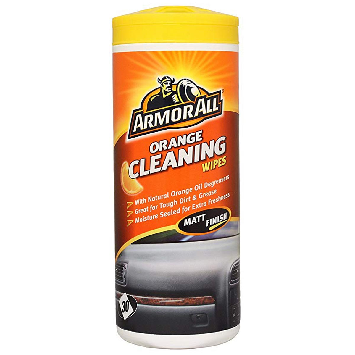 Armor All Orange Cleaning Wipes - 30 Wipes Pack