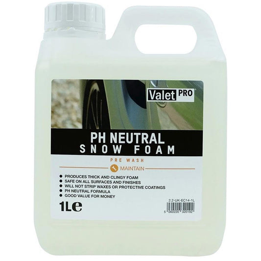 ValetPRO pH Neutral Snow Foam 1L - Clear