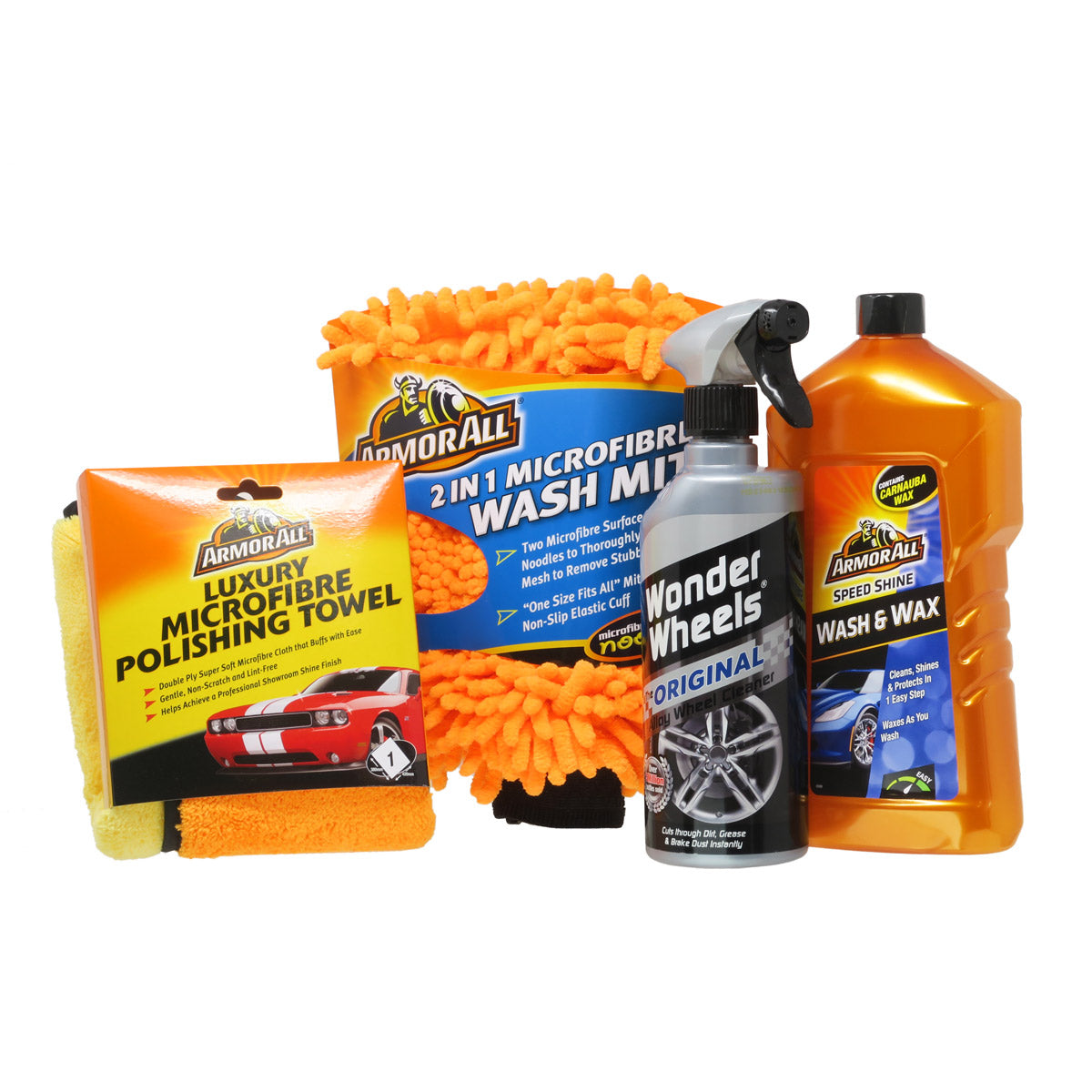 Value Car Care Kit - Wash, Wax and Wheels