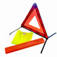 Emergency Roadside Kit - Reflective Warning Triangle Hi-Vis Vest