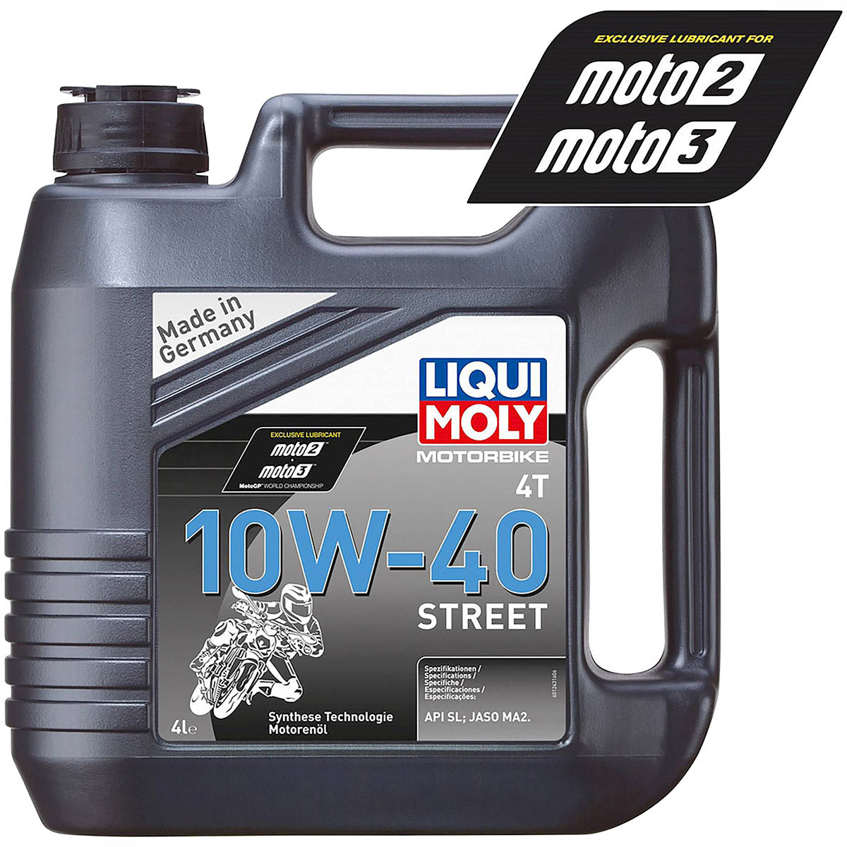 Liqui Moly 10W40 Oil 4 Stroke Semi Synthetic Street - Clear