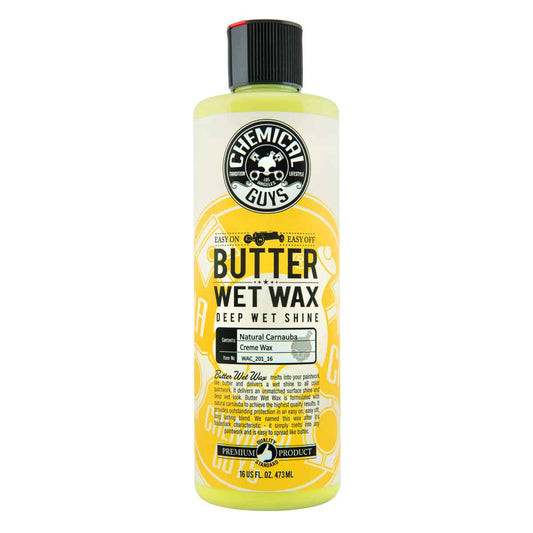 Chemical Guys Butter Wet Wax: front of bottle