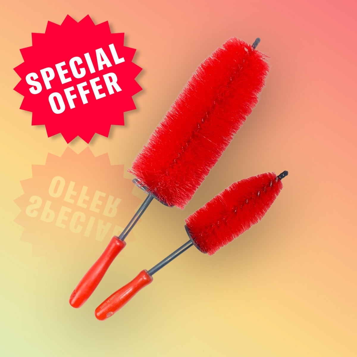 Chemical Guys Red Rocket Wheel Brushes: Scratchless wheel brush for cleaner alloys, faster 2
