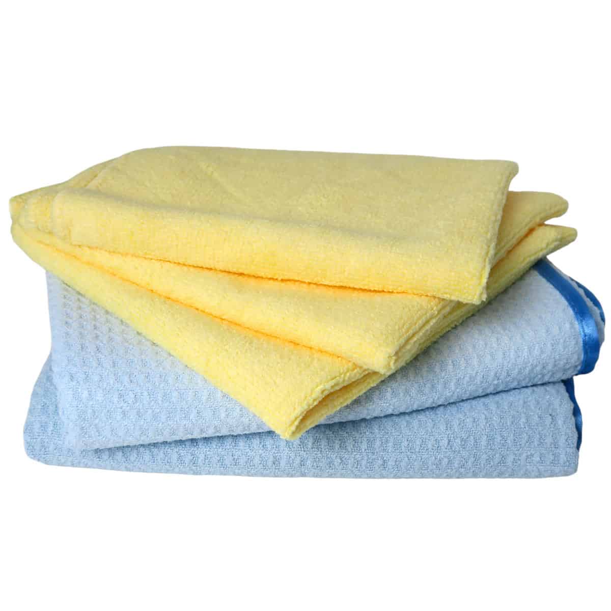 Chemical Guys Microfibre Towel Combo: Buy 2x Super Absorber Waffle Drying Towels & Get 3x Super Soft Cleaning Towels FREE