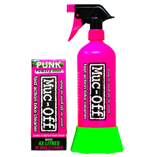 Muc-Off Bottle For Life Plus Punk Powder Bundle - 4 Pack