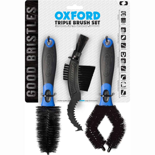 Oxford Triple Brush Set - Black/Blue