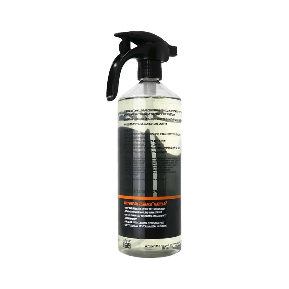 Silverback Xtreme Maxilla Drivetrain Cleaner: Powerful degreaser that is gentle on seals & hoses back