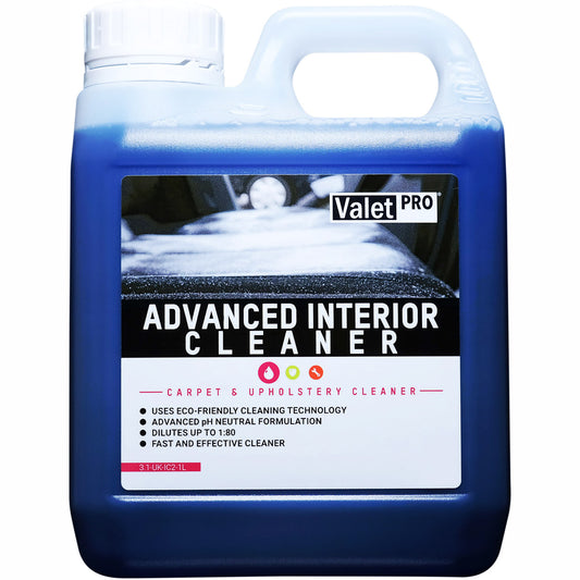 ValetPRO Advanced Interior Cleaner - Carpet and Upholstery - 1L bottle