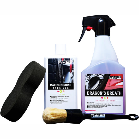 ValetPRO Wheel Care Kit - Complete Clean and Protect Wheel Cleaning Kit